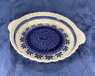 Polish Pottery Pie Dish