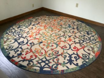 Colorful Round Area Rug