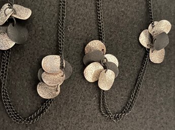 Vintage Jewelry Lot 7 - Black & White - Silver Tone - TasSel - Shell - Necklaces - Bracelets - Earrings