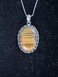 Tiger Eye Pendant Necklace