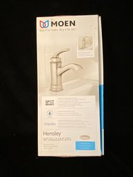 Moen Hensley Single Hole 1 Handle Bathroom Faucet Spot Resistant Brushed Nickel