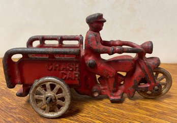 Cast Iron Toy CRASH CAR - 1930's