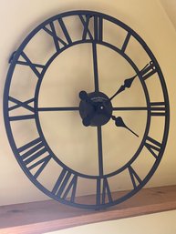 Wrought Iron Wall Clock In Great Condition