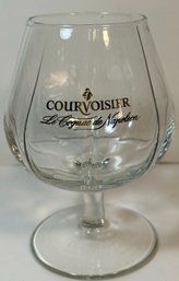 LOT OF 5 Courvoisier Cognac Snifter Fluted Glasses