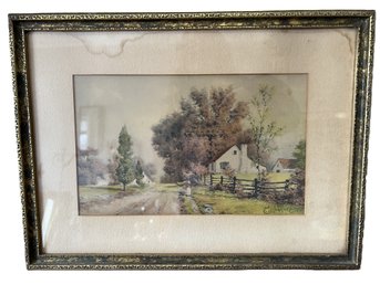 Edwin Lamasure (American, 1867-1916) 'The Place I Long To Be' Framed Lithograph