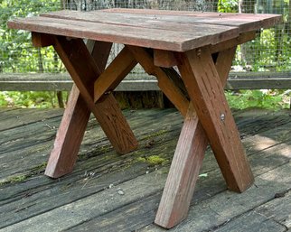 An Outdoor Picnic Stool AS IS