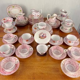 Lusting For Antique Pink Lusterware - 75 Piece Set