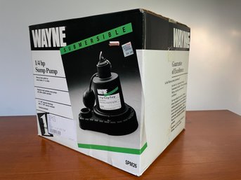 New In Box, Wayne 1/4 HP Sump Pump.