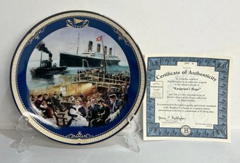 Titanic: Queen Of The Ocean Limited Edition Of Emigrants Hope Decorative Plate