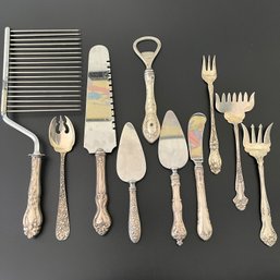 An Assortment Of Sterling Silver Serving Pieces - Different Patterns