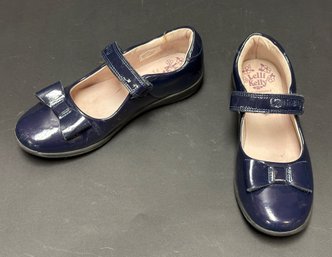 Lelli Kelly Navy Blue Patent Leather Mary Janes, Size 35F (US 3)