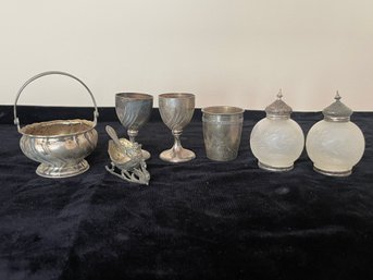 Set Of Silver-plate  Items