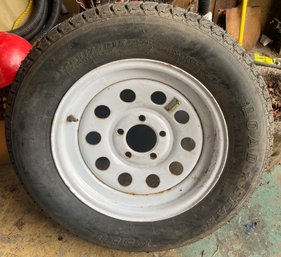 Single Wheel And New Tire For Trailer