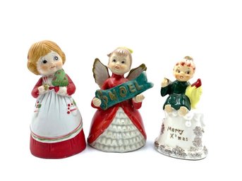 Trio Of Girl Christmas Bells