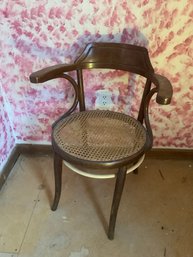 Caned Arm Accent Chair