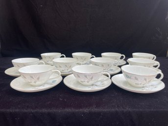 Fine China Of Japan 'Irene' Cups & Saucers