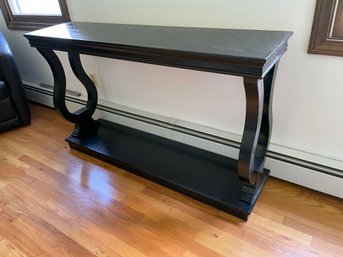 Black Console Table.