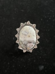 Dendrite Opal Ring Size 6