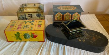 Four Decorative Boxes