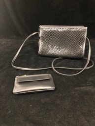 Whiting & Davis Crossbody Purse And Wallet Set