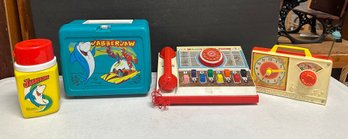 Childrens Joyful Playing Toys Melody Bell - O -phone, Hickory Dickory Dock, Jabber Jaw Bottle & Box. KSS/A4