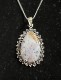 Dendrite Opal Pendant Necklace