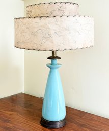 A Vintage Mid Century Lamp And Shade