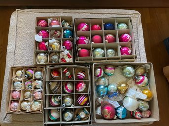 Collection Of Vintage Christmas Ornaments.