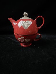 Tea Cup And Tea Pot Set