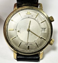 Jaeger LeCoultre Memovox Automatic 10K Gold Fill RARE Men's Wristwatch WORKS!