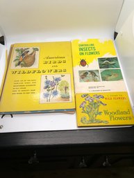 3 Birds, Wildflower And Insect Books