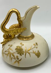 Royal Worcester Ewer ~ Winged Dragon Handle ~