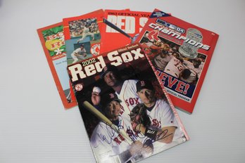 Red Sox Collectibles W/ 1983 Red Sox Year Book, 04 Champions, 2002 Signed Yearbook, 83' Yearbook & 84' Program