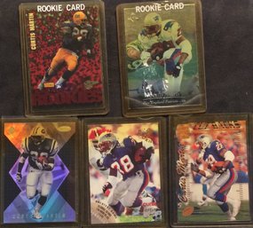 Lot Of (5) Curtis Martin Football Cards - M