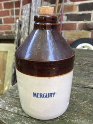 Antique 1910 - 1920 Mercury Stoneware Pottery Jug