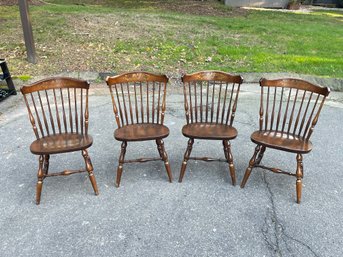 Set Of 4 Hitchcock Chairs