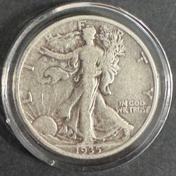 1935 Walking Liberty Silver Half Dollar