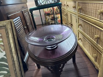 Amethyst Fruit Bowl On Pedestal