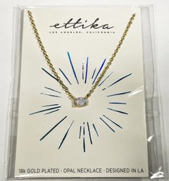 Gold Tone Ettika Los Angeles, California  Opal Necklace