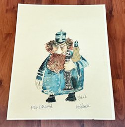 A Signed Lithograph - Nedebeck