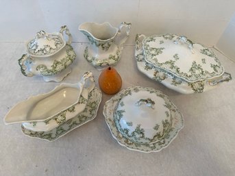 Collection Of 5 Pieces Of Johnson Brothers China In The Cloverly Pattern