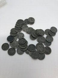 50 - 1943 Steel Wheat Pennies