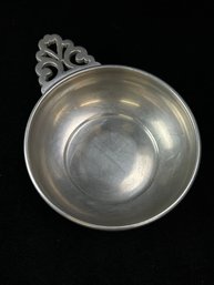 International Pewter Porringer Bowl