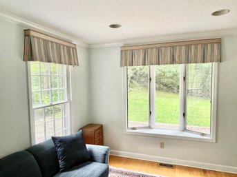 Custom Box Pleated Board Mount Window Valances