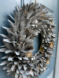 Gorgeous Faux Sage Wreath With Hanger