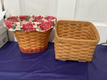 Geranium Longaberger Basket Lot