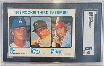 1973 Topps Mike Schmidt Rookie Card SGC 5 EX Graded