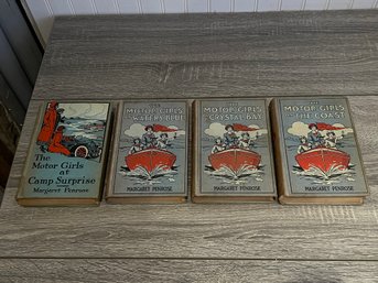 Set Of 4 Books, The Motor Girls Series, 1913-1916