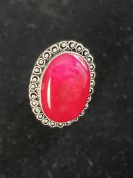 Hot Pink Multi Onyx Ring Size 7