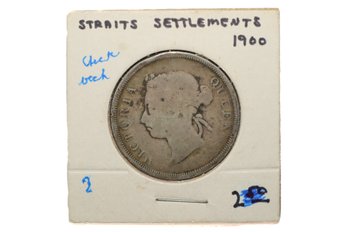 1900 Straits Settlements Silver Coin